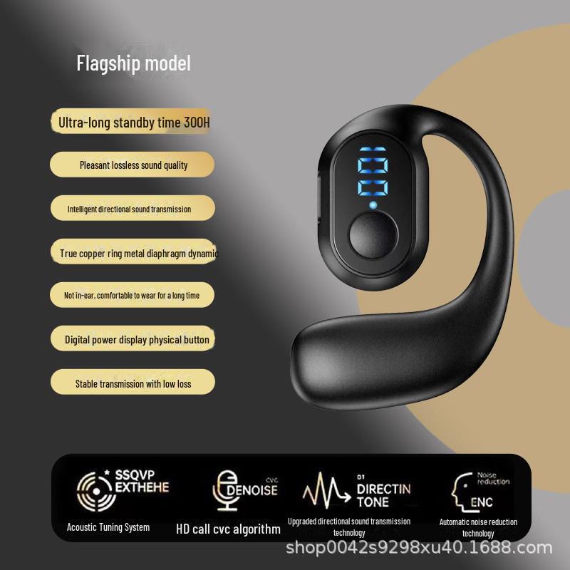 

Беспроводная Bluetooth-гарнитура 2024 года с технологией костной проводимости, высоким качеством звука, длительным сроком службы батареи и конструкцией с креплением на ухе. Flagship model + boxed чёрный