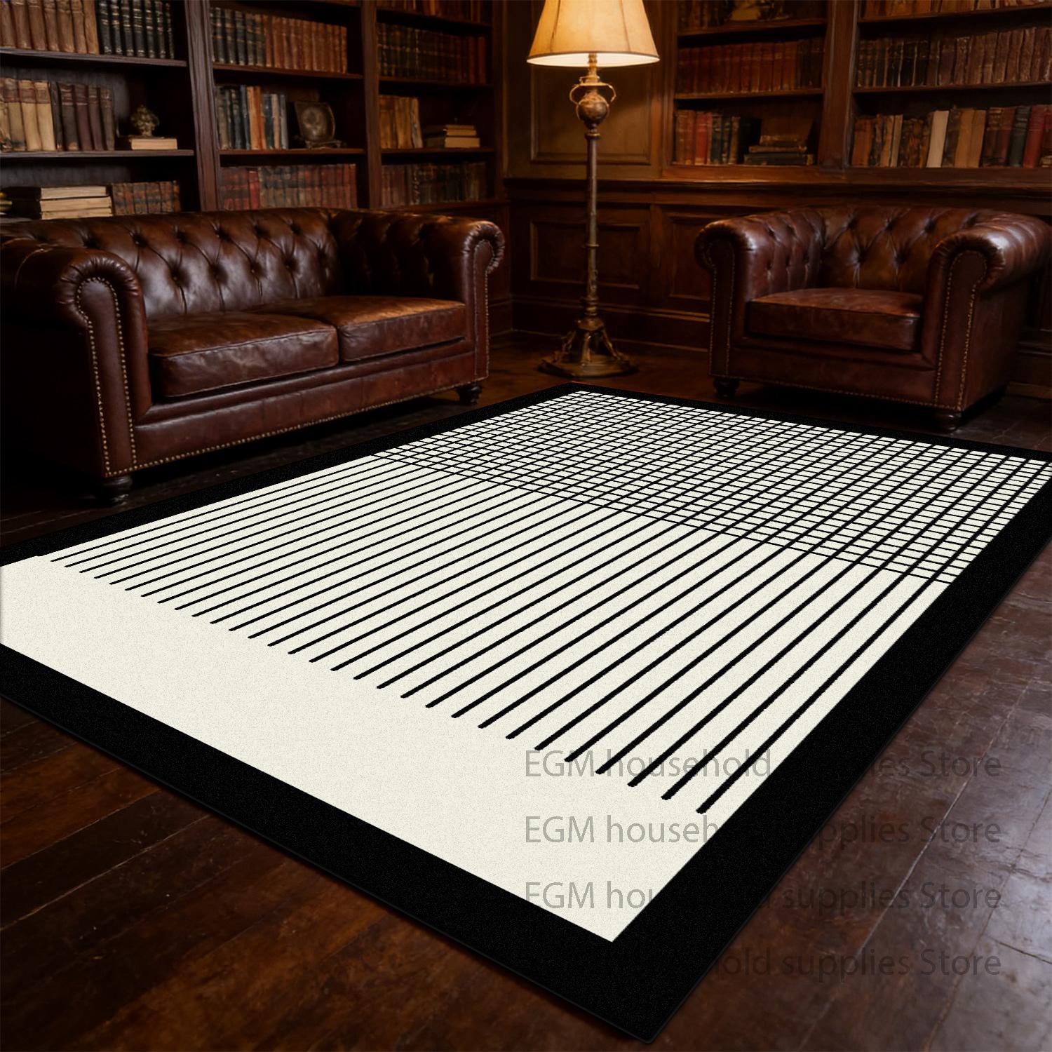 

Light Luxury Carpet Simple Modern Style Living Room Decor Cloakroom Customizable Rug Washable Coffee Tables Soft Mat Non-slip 60x90cm