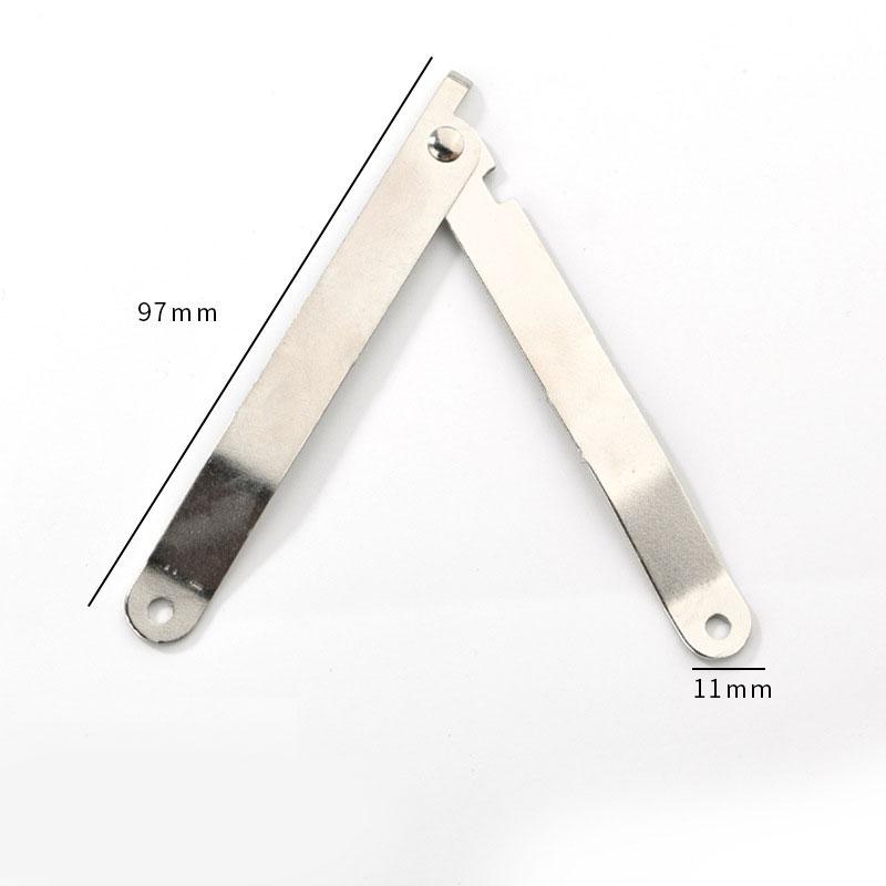 2pcs Lid Support Hinges Antique Bronze Wooden Box Positioning Tripod Furniture Hinge Hardware Bracket Cabinet Door Accessories