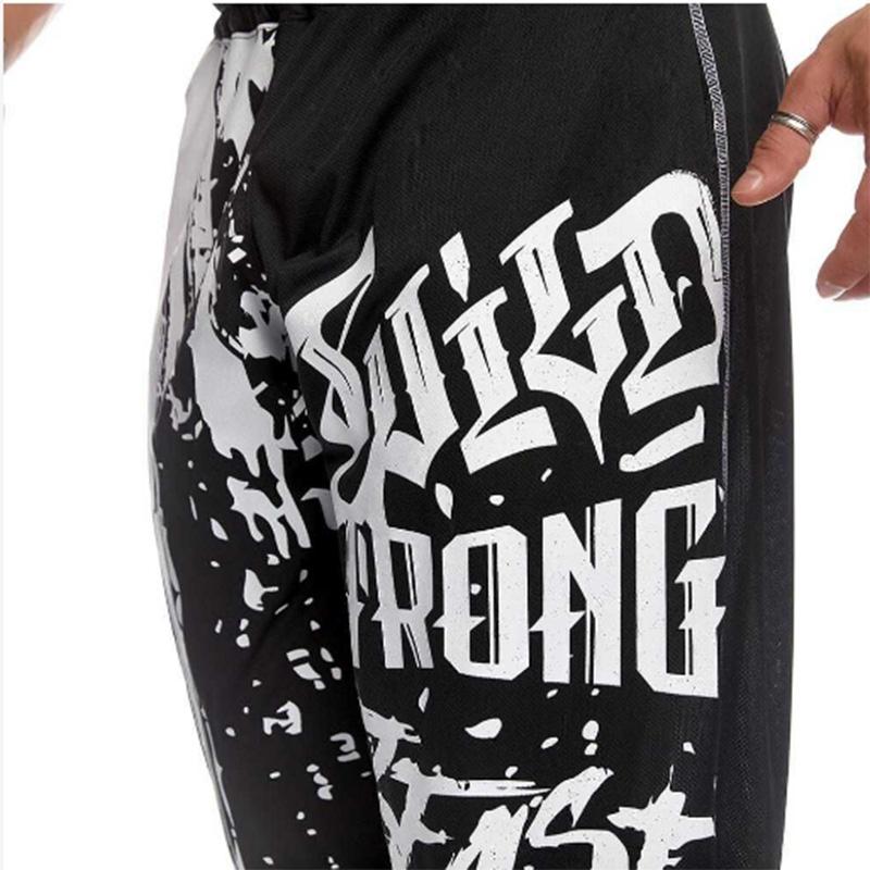 Summer Sports Trousers Men's Quick-drying Mesh Breathable Basketball Fitness Running Stretch Tide Brand Muscle Plus Size Pants