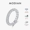 Dazzling D Color Moissanite Eternity Band Rings 925 Sterling Silver Luxury Stackable Fashion Ring For Women Fine Jewelry