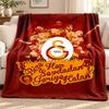 Galatasaray blanket Flannel Blanket Soft Cozy Plush Throw for Sofa Bed Lightweight Home Decoration Outdoor camping