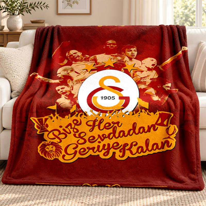 Galatasaray blanket Flannel Blanket Soft Cozy Plush Throw for Sofa Bed Lightweight Home Decoration Outdoor camping