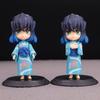 6Pcs/Set Anime  Figure Kimono Tanjirou Zenitsu Kawaii Figure Model Toys Decoration Doll Gift