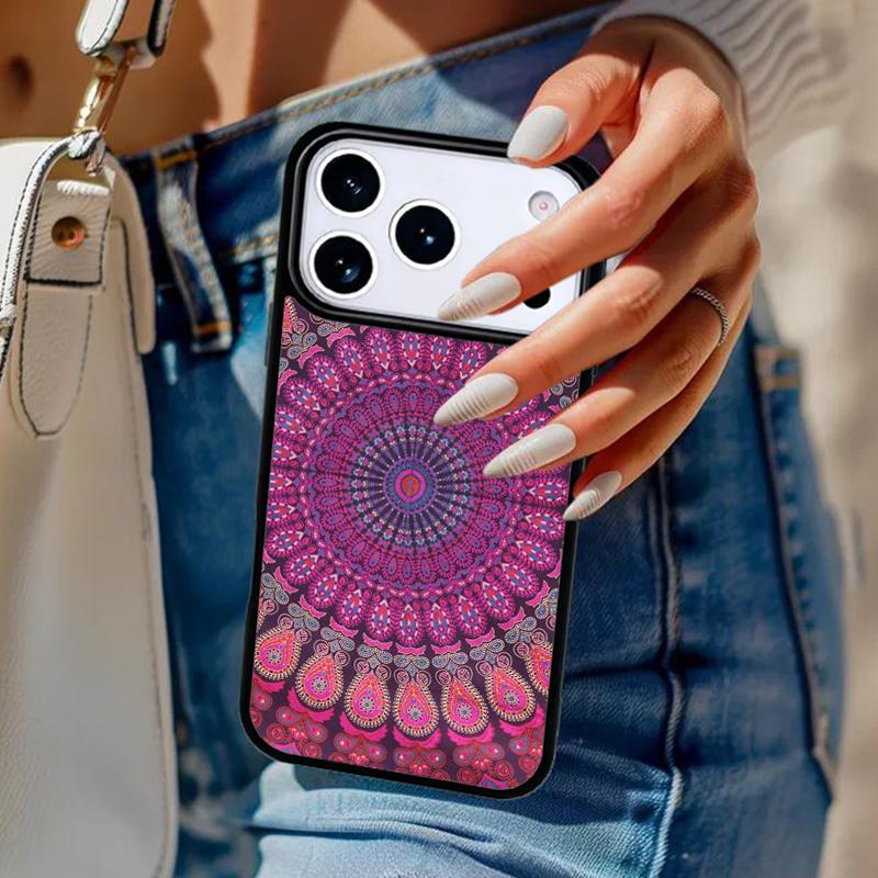 Beautiful painting mandala flower Phone Case For iPhone 17 Air 14 15 13 12 Max Cover For Apple 16 16e 11 Pro Max Plus