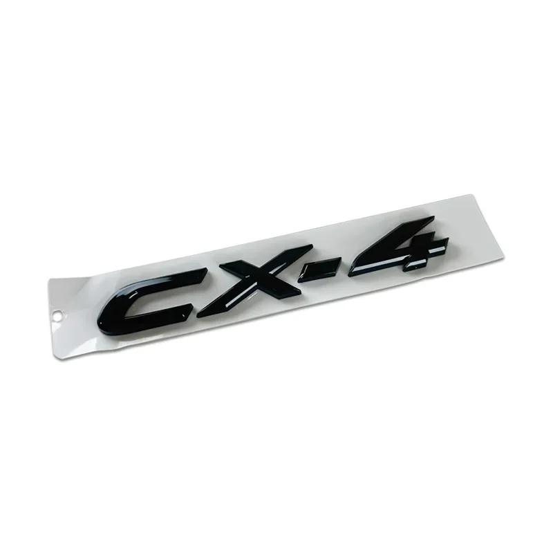 Plastic Emblem for Mazda CX-4 Logo Car Front Trunk Steering Wheel Badge 3D Body Replaced Sticker Rear Tail Refitting Decoration