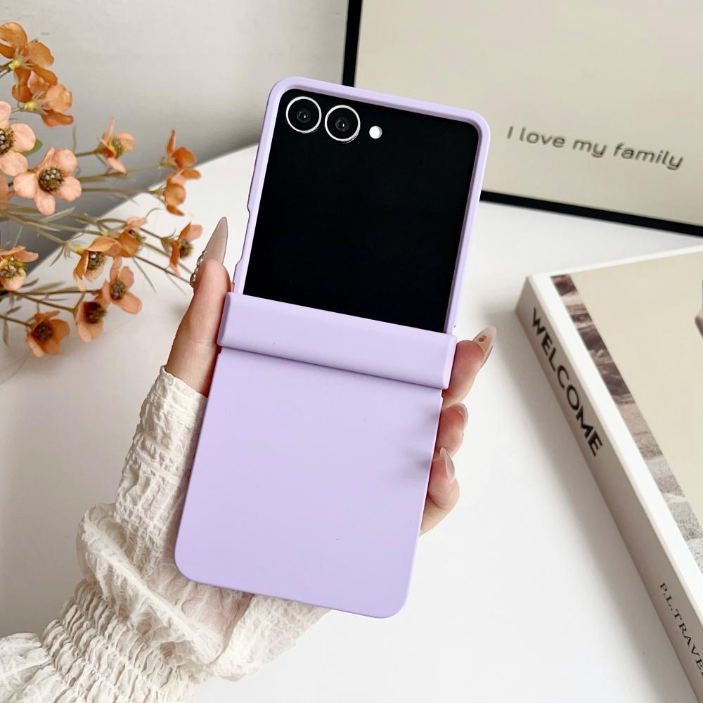 

Для чехла Samsung Z Flip 6 Однотонный Матовый Ультратонкий Шарнирный Ударопрочный Твердый ПК Для Samsung Galaxy ZFlip7 Flip6 5 4 3 5G Чехол For ZFlip7