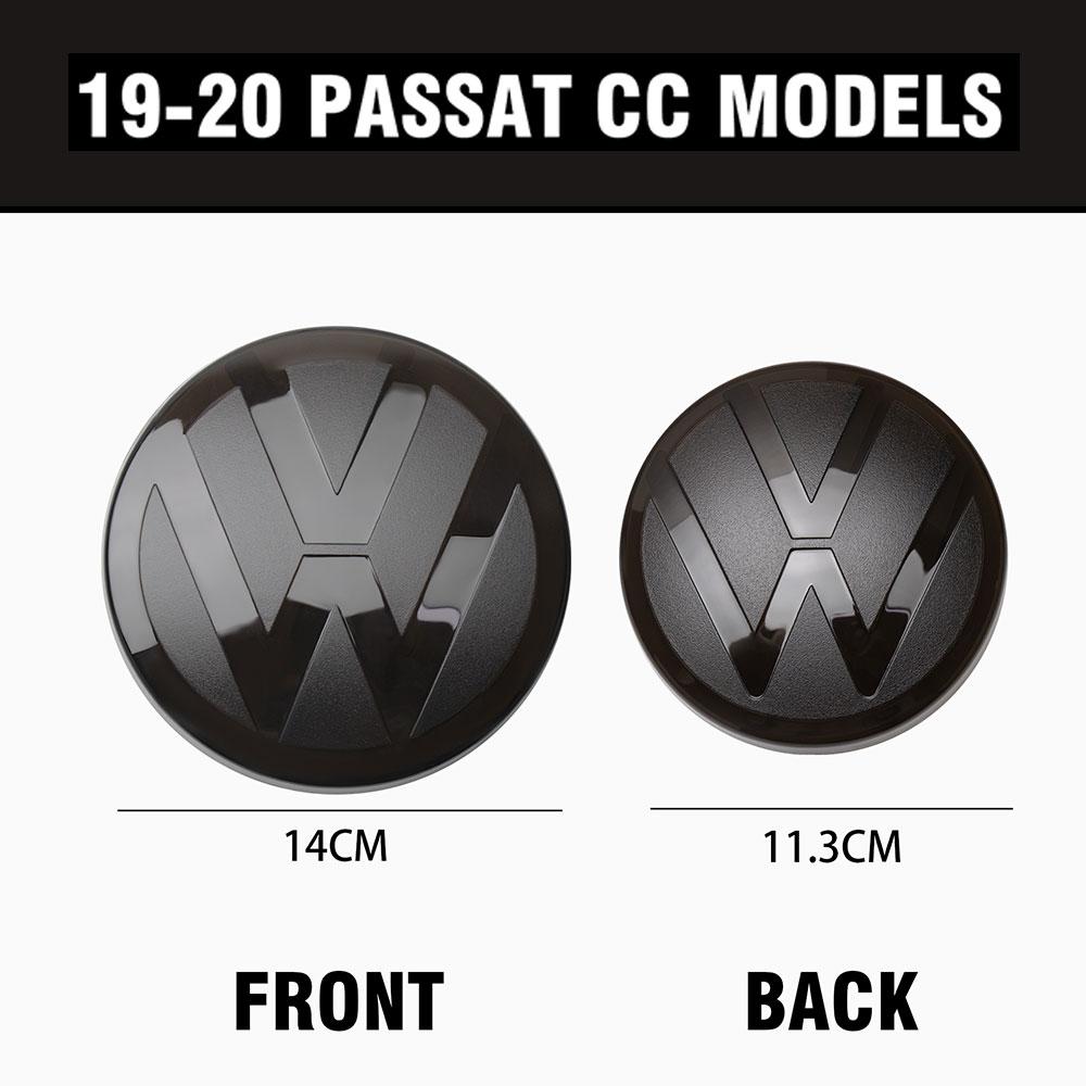 1Set Car Front Grill Badge Trunk Lid Cover Emblem Sticker Decoration For Volkswagen VW PASSAT CC 2008-2012 2021-2023 Accessories