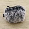 ECSiNG Furry Mic Wind Screen Muff for Zoom H5 H6 Portable Digital Recorder Outdoor Microphone Wind Cover Shield Pop Filter