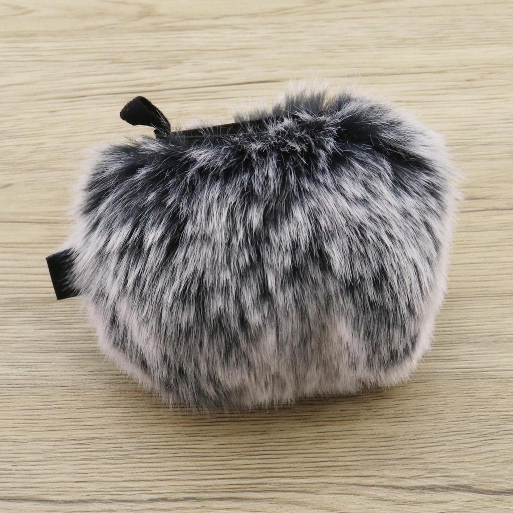 ECSiNG Furry Mic Wind Screen Muff for Zoom H5 H6 Portable Digital Recorder Outdoor Microphone Wind Cover Shield Pop Filter