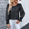 Women's Fashion Casual Summer Long Sleeve O-Neck Blouses & Shirts