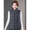 Winter new down cotton vest mother large size stand-up collar cotton vest middle old woman warm top vest