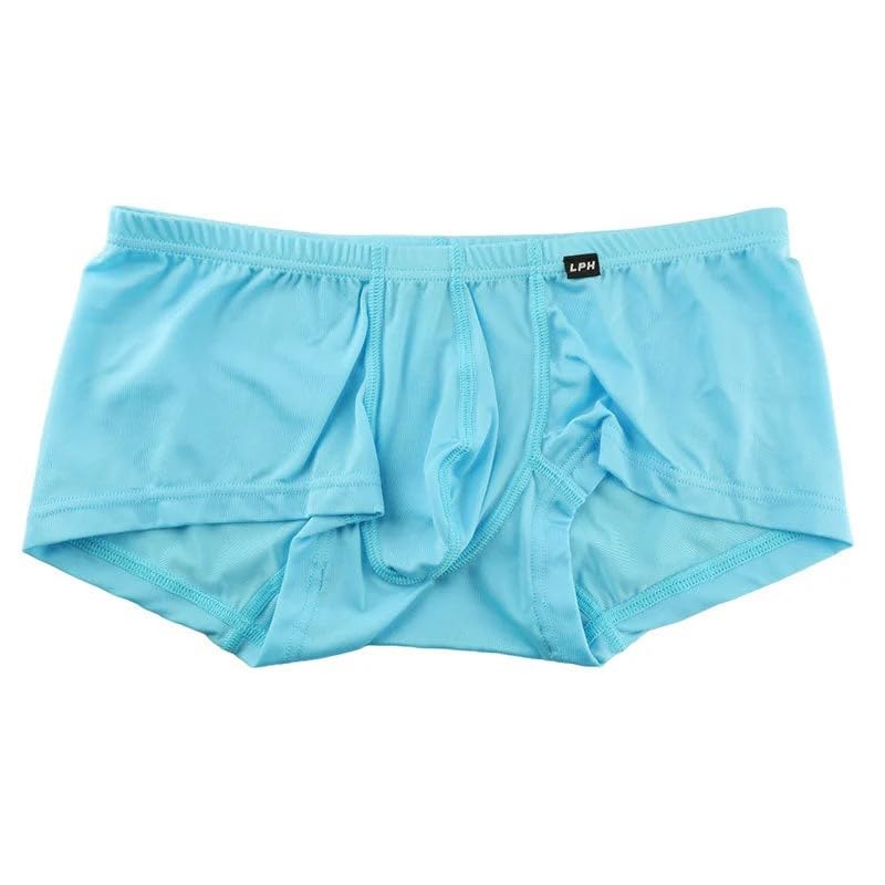La Paum Homme Boxer MFS 3D Available in Various Made in Turquoise Men's Shorts, Fabric, Low-Rise, Pouch-Style, Construction, Sizes, Japan, 628007,