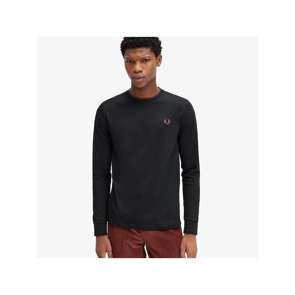 Fred Perry [headquarTers Genuine] Fred Perry [baseline] Long Sleeve Twin Tip T shirT  W68  Afpm2439602 W68 qzgAfpm2439602 W68
