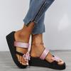 OV Kvinner Jenter Pearl Flat Bohemian Style Casual Sandaler Strandsko Kiler Tøfler