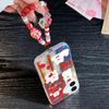 Bracelet Chain Shockproof Phone Case For iPhone 12 Funda iPhone 11 13 15 14 16 Pro Max 12promax Hard Plastic Cover With Lanyard