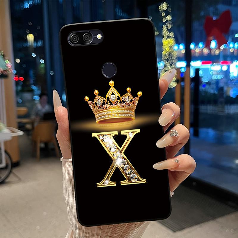 Newest Letter Crown Design Phone Casing For ASUS Zenfone Max Plus (M1) ZB570TL Black Case Bumper Silicone Shockproof Soft Cover