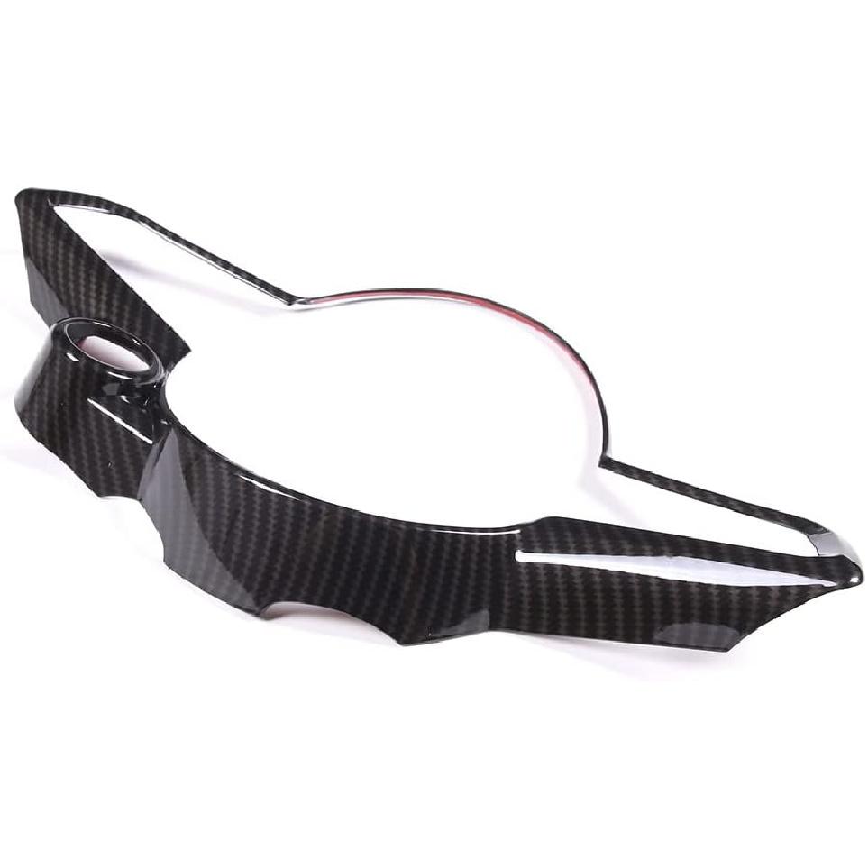 TOYCIDFG Car Steering Wheel Frame Trim Cover Compatible with Alfa Romeo Giulia/Stelvio Interior Accessories ABS Inner Decoration (Carbon Fiber