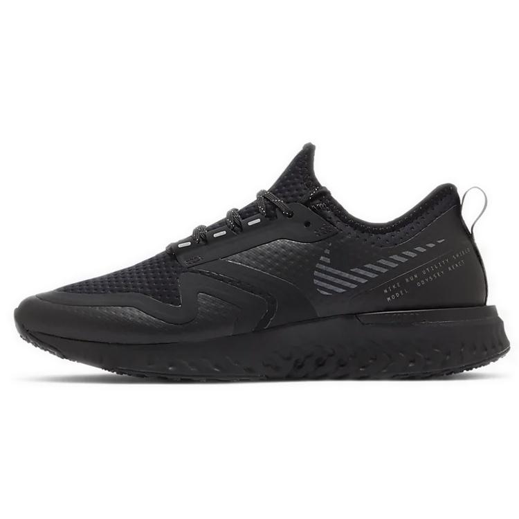 (WMNS) Nike Odyssey React 2 Shield Black Metallic Silver Women s BQ1672-001 EU 36.5