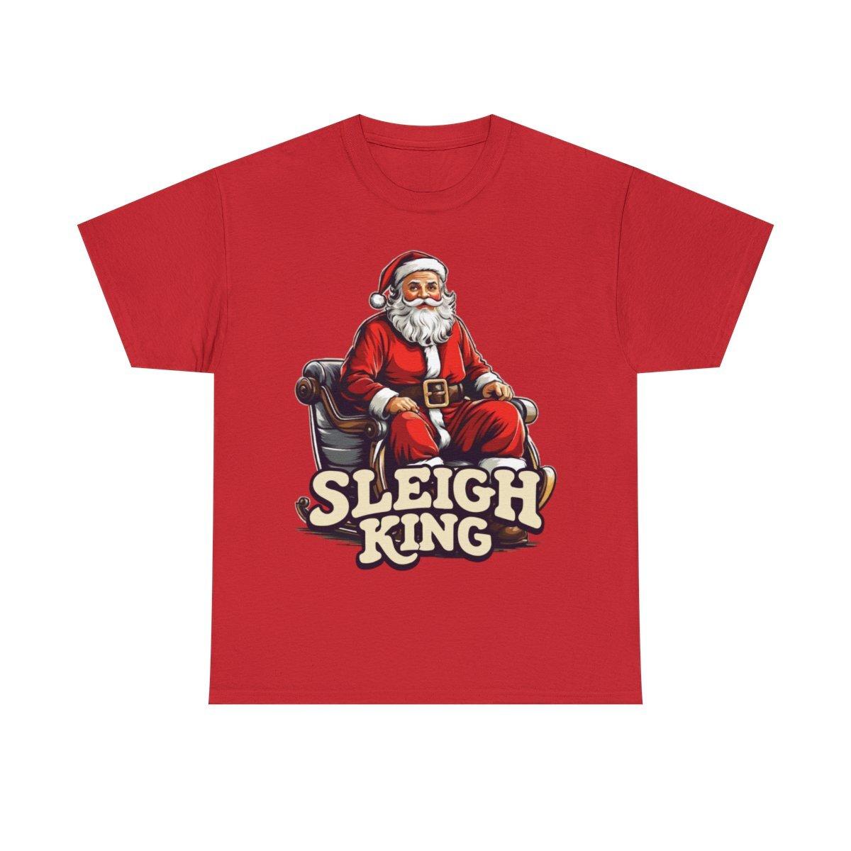 Santa Sleigh King Christmas Graphic Tee Shirt XXL