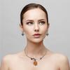 Necklace Amrican Jasper Garnet Gemstone Ethnic Style Jewelry 16''
