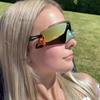 European & American Retro Frameless Riding Sunglasses: Stylish Anti-UV Large Frame for Men & Women