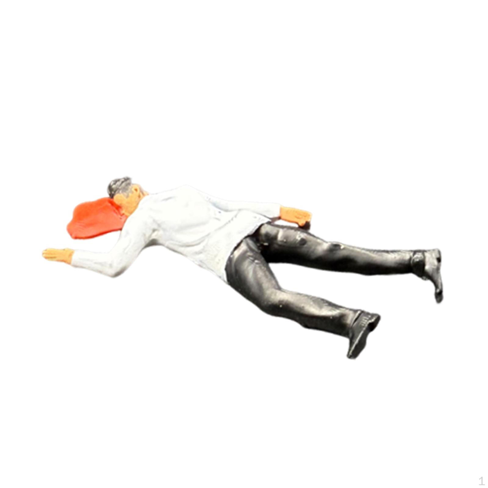 

64 Hand Painted People Figurine Tiny Scene Props Model Accessory PP Material Suitable for Gift Male