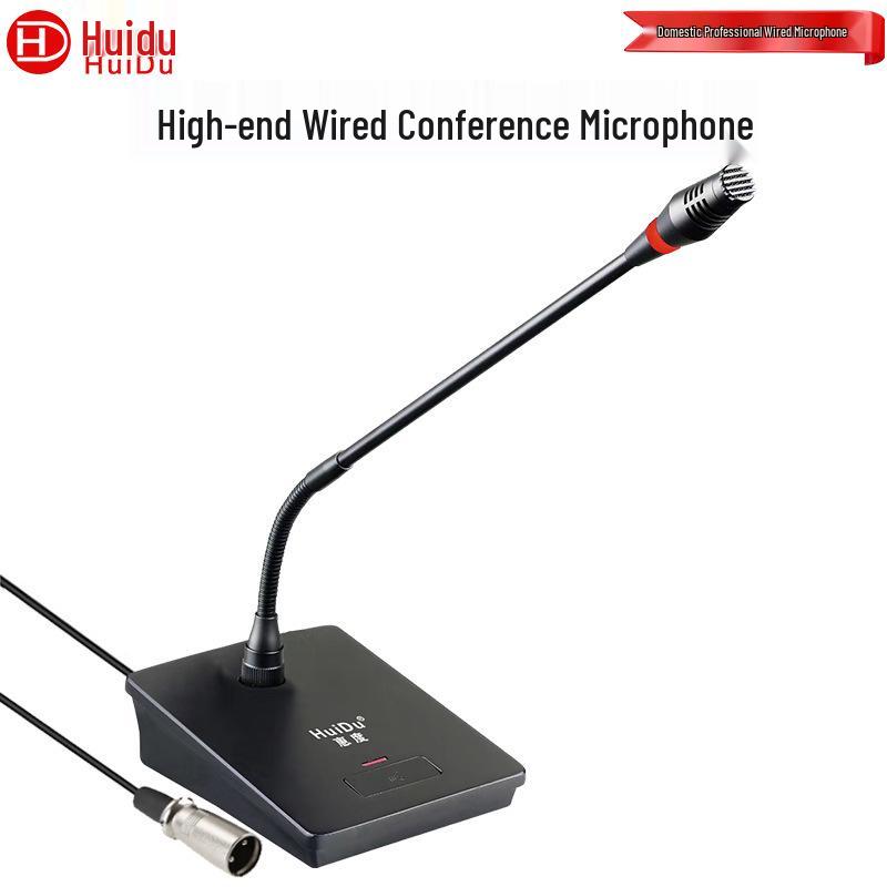 HuiDu ST-2000 Professional Desktop Wired Condenser Microphone for TV Broadcasting and Recording