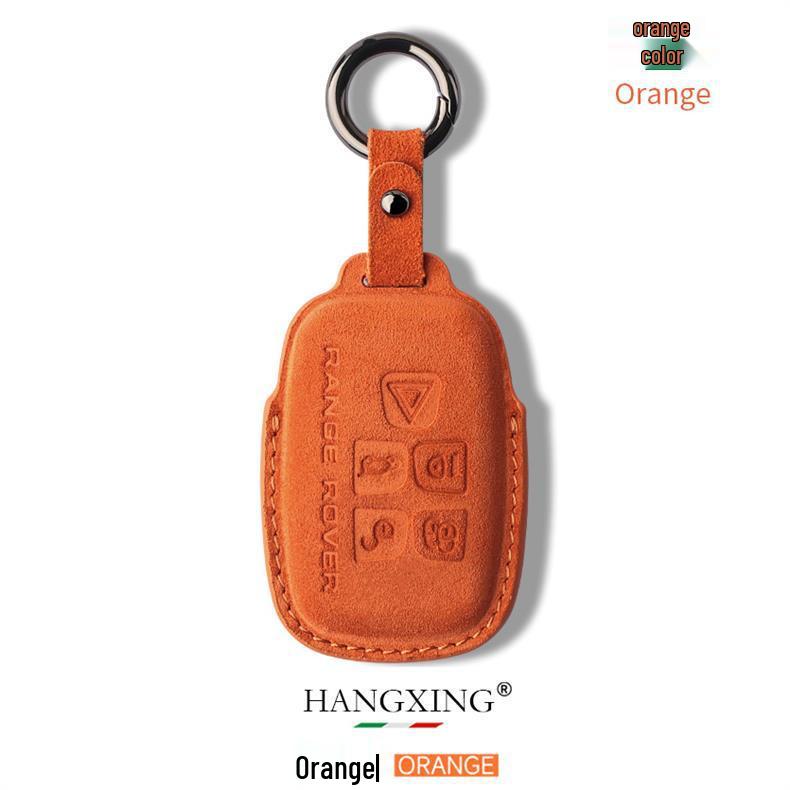 Nubuck Leather Key Case for Range Rover Models (Sport, Evoque, Defender, Discovery Sport, Velar, Freelander)