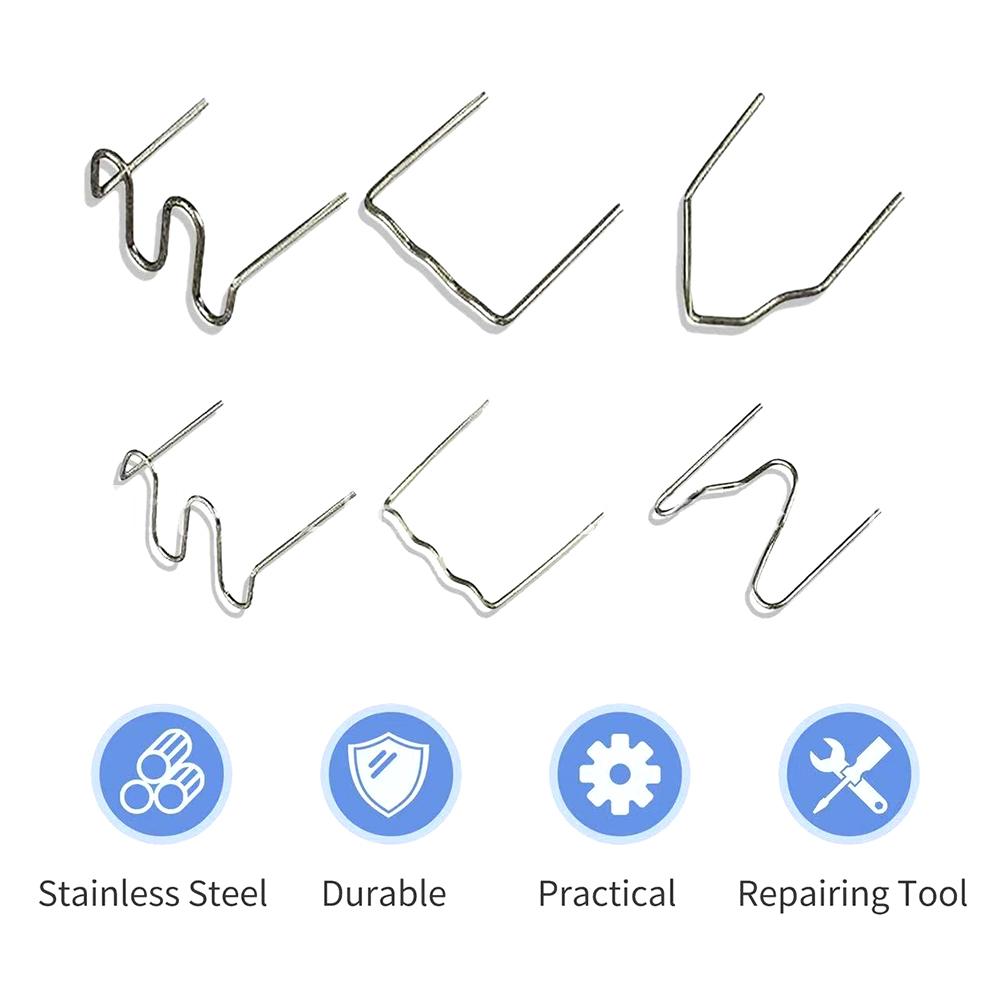 600PCS Hot Stapler Staples for Plastic Welder, Car Bumper Repair Welding Wire, Plastic Welding Tools, 0.6/0.8mm Hot Welding Nail