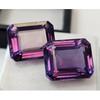 Emerald Cut Natural Color Changing Alexandrite 12-13 Ct Pair Stunning Gemstone