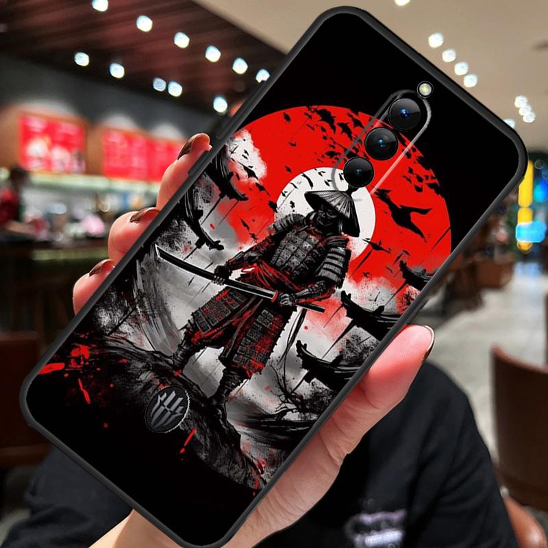 Japan Ninja Samurai Red Sun Case For ZTE Nubia Red Magic 10S 10 8 9 8S 9S 11 Pro Plus 5G 6R 6 7 6S 7S Pro 10 Air Cover