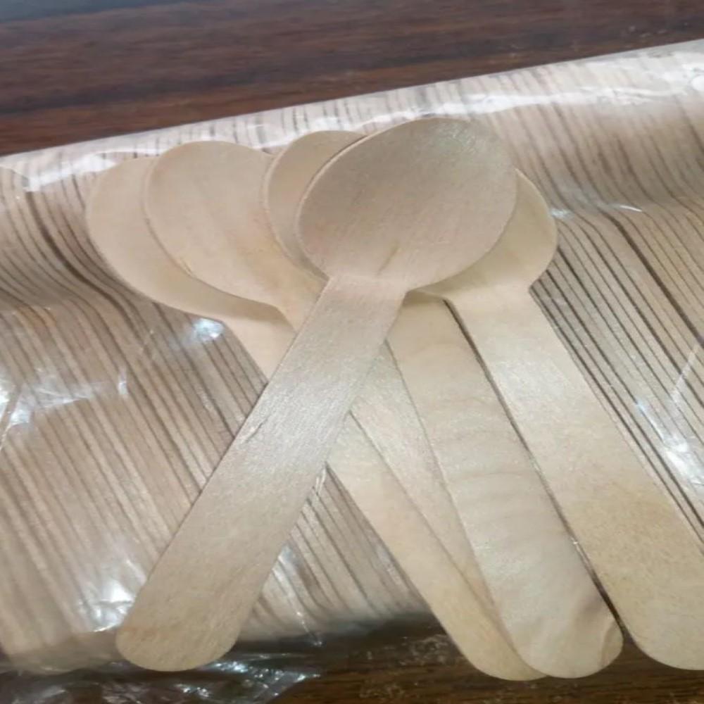 Biodegradable Disposable ( Pack of 100) | Easy Disposable | Eco Friendly | Party | Wedding | Natural | Wood Disposable | Travel Friendly