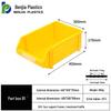 Large Wall-Mounted Plastic Screw Organizer with Compartments