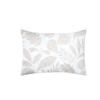 Taie d&amp;#39oreiller percale de coton motif feuillage 50x70cm