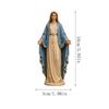Set di Statuette Collezionabili Religiose, 2 Misure Statua Devozionale Con Rosario, Figura Decorativa Sacra Edizione Limitata