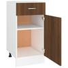 Vidaxl Base Cabinet With Drawer, Brown Oak, 40X46X81.5 Cm