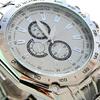 Fashion Men Stainless Steel Quartz Analog Sport Wrist Watch Father's Day Gift