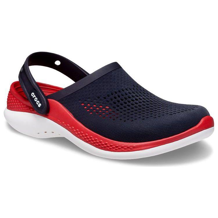 Crocs Lightweight Comfortable Non-Slip Clogs Unisex Footwear Deep-Blue Chili-Red 206708-4CC