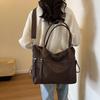 2026 Summer Women's Solid Color Crossbody Tote - Large Capacity, Handheld & Shoulder Bag for Commuting