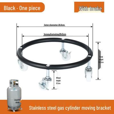 Kitchen Gas Tank Storage Rack with Wheels