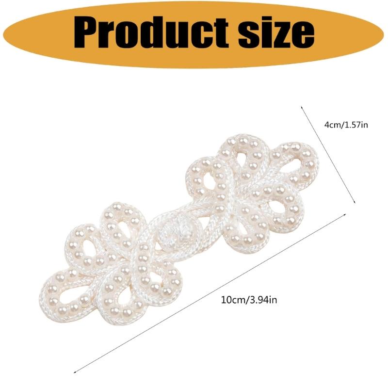 Five-Lobed Flower Button Decorative Cheongsam Button Fasteners for Traditional Chinese Garment Sewing Embellishments