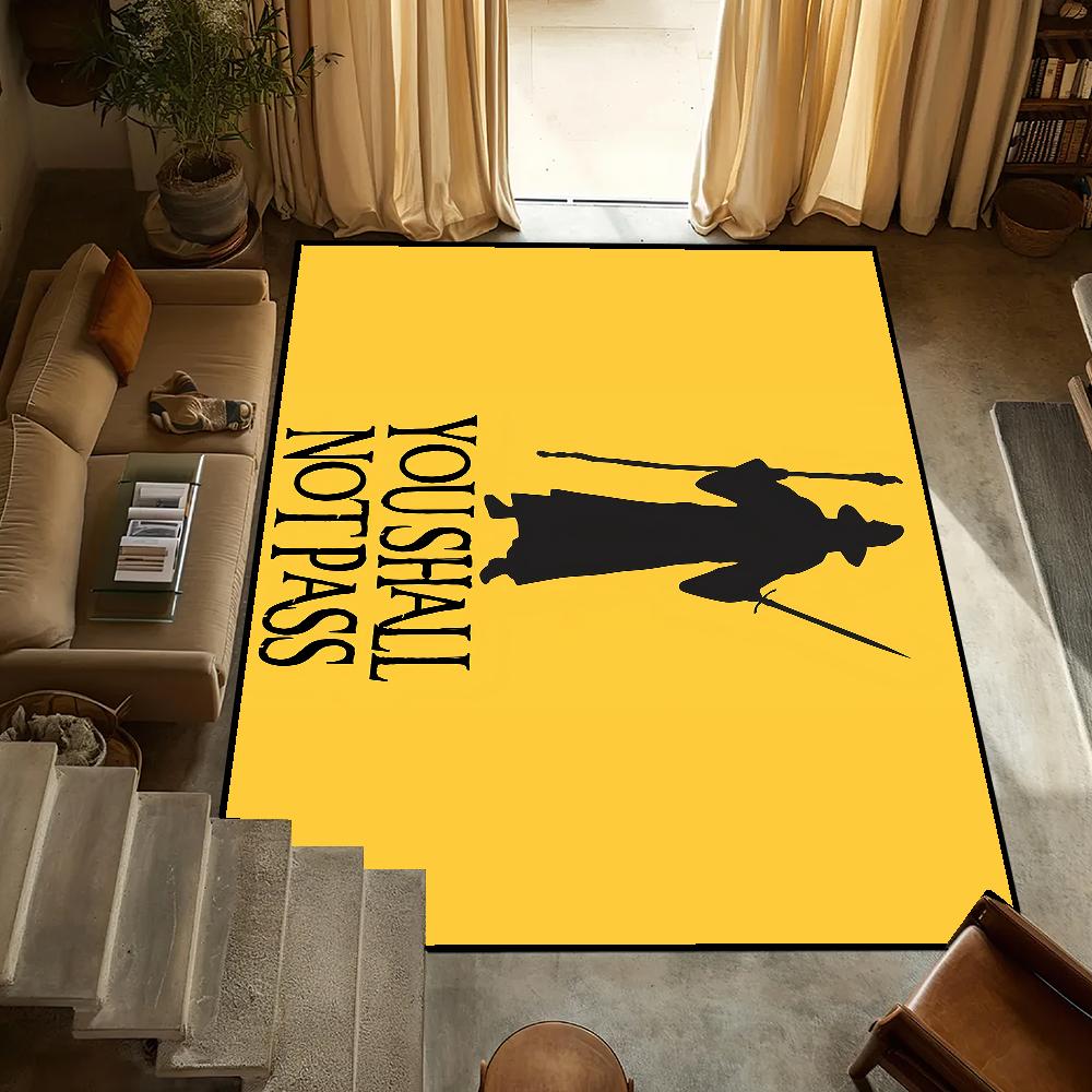 You Shall Not Pass Small Carpet Anti-Slip Kitchen Bedroom Handmade Tufted Rug Carpet Living Room G-GandalfS Entrance Decoration