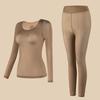 Women's Ultra-Thin Thermal Underwear Set with Hyaluronic Acid for Autumn