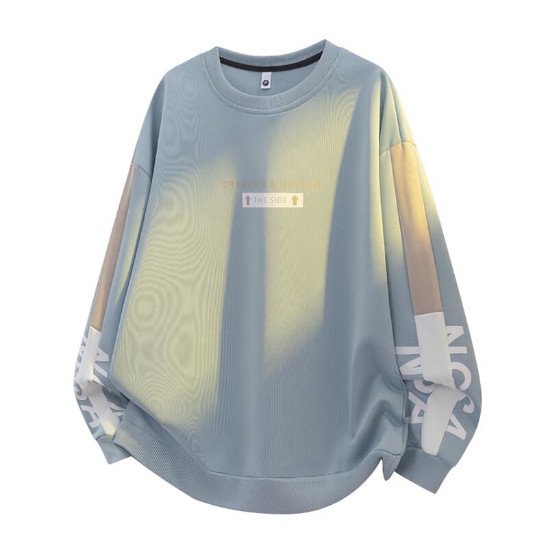 Wassup Sohot Men's Casual Long Sleeve Round Neck Sweatshirt