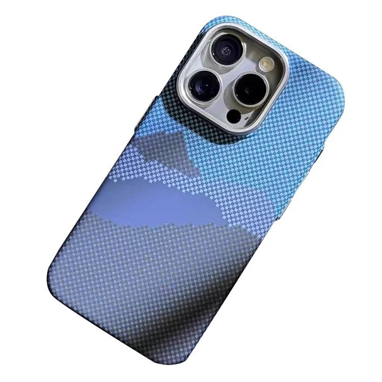 

Чехол для ПК для iPhone 15 Pro Max, чехол для телефона с текстурой из углеродного волокна, совместимый с MagSafe