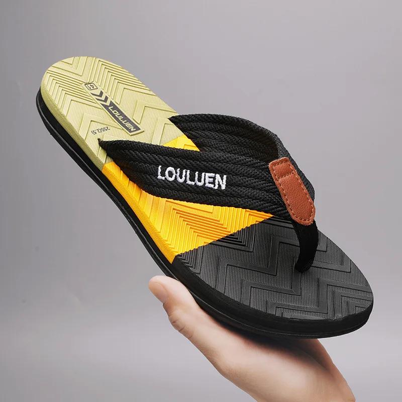 Fashion Summer Men's Slippers Outdoor Leisure Beach Flip Flop Men's Flip Flop Clip Foot Sandal Plus Size 39-45