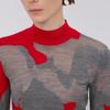 LESS 2023 Winter 100% Wool Mock Neck Sweater