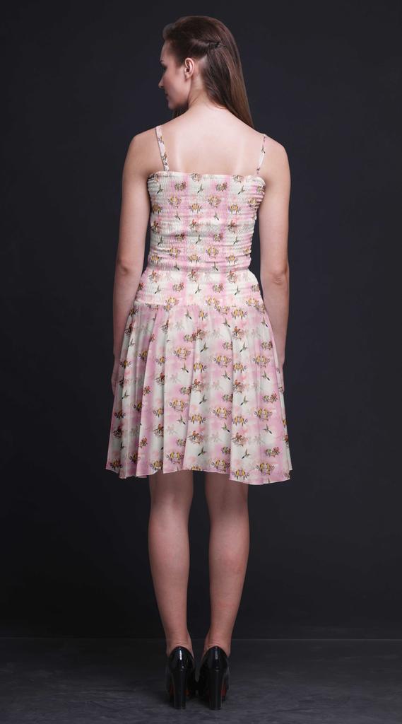 Bimba Bird Women Sleeveless Mini Flowy Tank Summer Sun Dress Floral Print