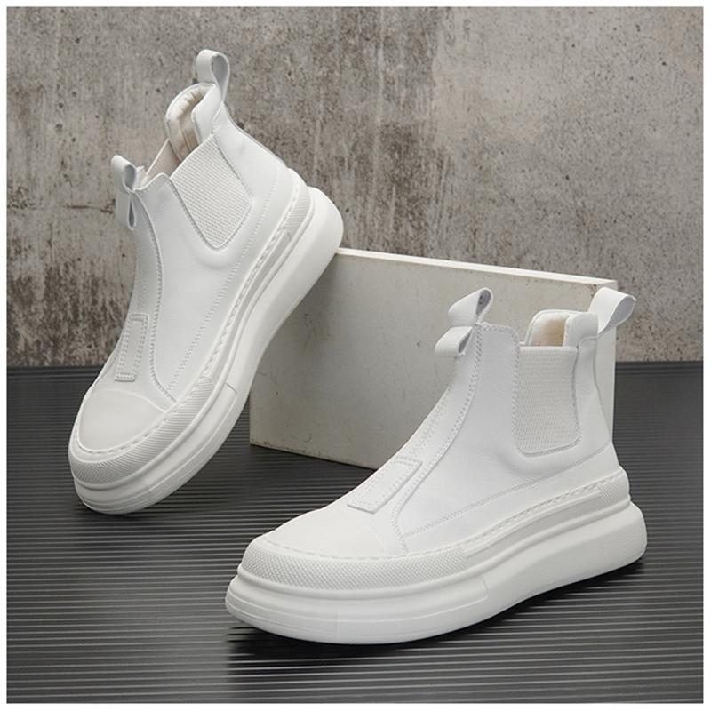 Fashion Winter New Fashion Ankle Boots Designer Men's All Match High Tops Causal Shoes Flats Moccasins Walking Sneakers Zapatos Hombre